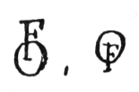 Intertwined intials: FO, OF