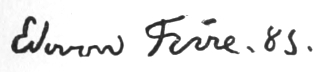 Signature: Edouard Frère, 85.