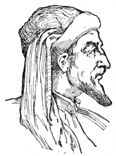 Bust of Gaddi, facing right; pointed beard, wearing a turban