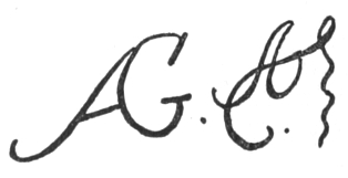 Pair of connected initials: AG