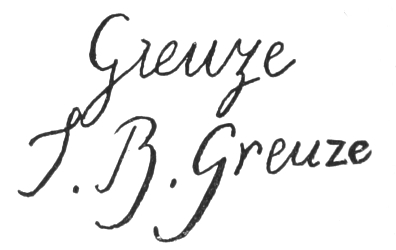 Signatures: Greuze and J. B. Greuze.