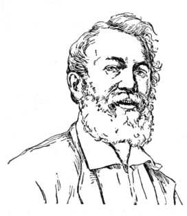 Bust of Hasenclever, facing forward; full mustache and beard, short hair.