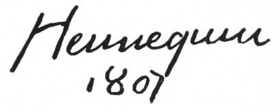 Signature: Hennequin 1807