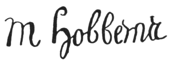 Signature: M Hobbema