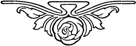 Schlussvignette, stilisierte   Rose